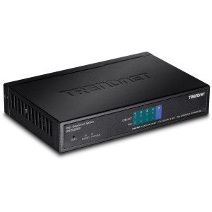 TRENDnet TPE-TG50ES 5-Port Managed Gigabit Ethernet PoE+ Switch, 31W power budget, wall mountable